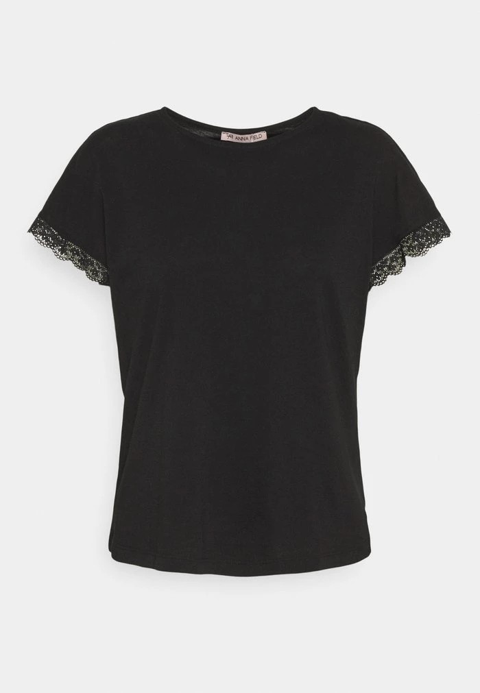 T-Shirt ANNA FIELD Anna Field Basic T-shirt Noir Femme | DQD-3763038